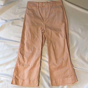 Madewell Wide leg crop jean in summer salmon- size 30 (approximately 14)